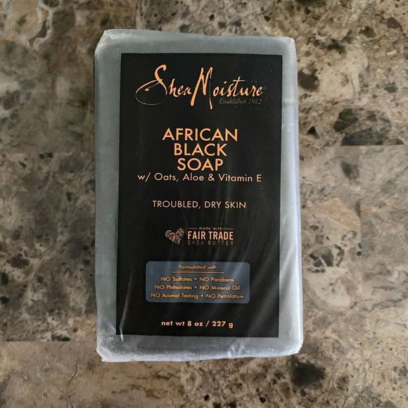 New, Shea Moisture African Black Soap, 8oz - Picture 1 of 3